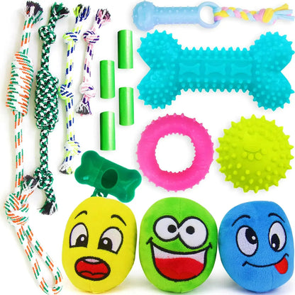 Puppy Playmates 16-Piece Teething & Play Toy Set