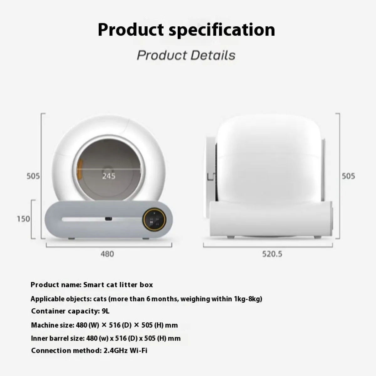 LitterLux™ Automatic Litter Box