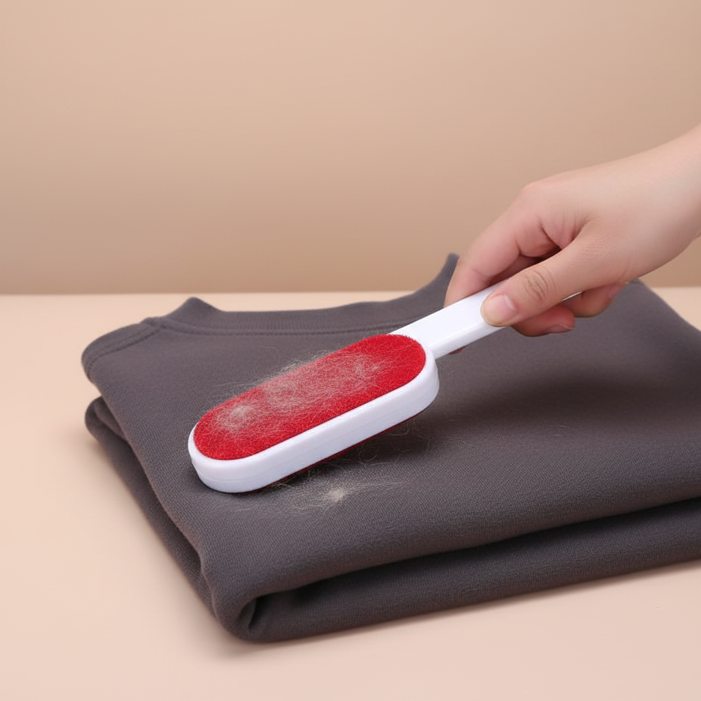 Cleaning pet hair from clothing