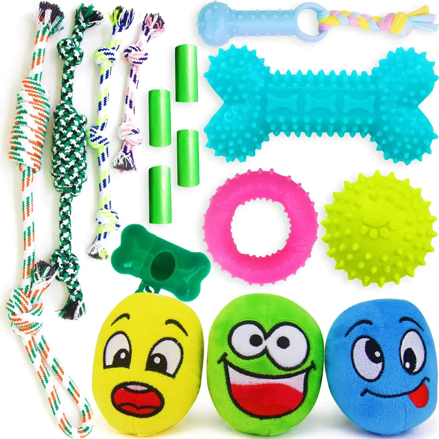 Puppy Playmates 16-Piece Teething & Play Toy Set